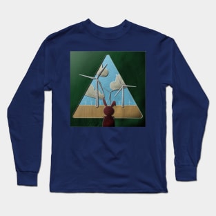 Wind turbines in wood Long Sleeve T-Shirt